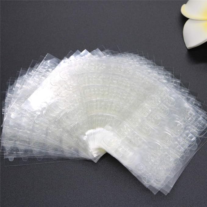 30 Sheets Waterproof Breathable Jelly Double Sided Adhesive Tabs Nail Glue Sticker False Nail Tips…