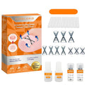 10 Patchs X-Shaped Upgrade Titanium Alloy Ingrown Toenail Corrector,At Home Ingrown Toenail Treatment for Man and Women,Ingrown Toenail Removal Kit,Curved Toenail Corrector (Large Size)