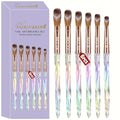 6PCS Acrylic Nail Brush Set,Size 4/6/8/10/12/14 Professional Nail Brushes for Acrylic Application Extension and 3D Carving for Nail Home Salon DIY