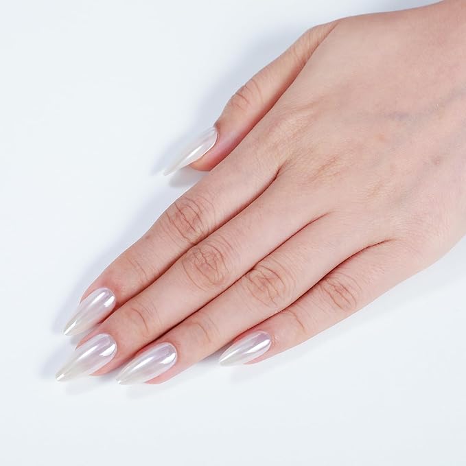Rnker Press On Nails - Carnation, Almond Top gel Nails with a Glossy Glaze Finish, 15 Sizes - 30 Nail Kit with Glue