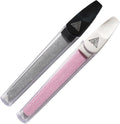 Ceramic Files for Nails, Manicure Fingernail Files with Cases, Expert Precision Filing, Leaves Nails Smooth, Professional Manicure & Pedicure Kit (White & Black, 2, Count, Soft & Hard)