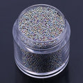 Nail Art 3D Caviar Beads Mini Metal Ball Gold, Silver, Rose Gold, Gun Black (15G, 15000 Pieces) Steel Beads Decoration Accessories