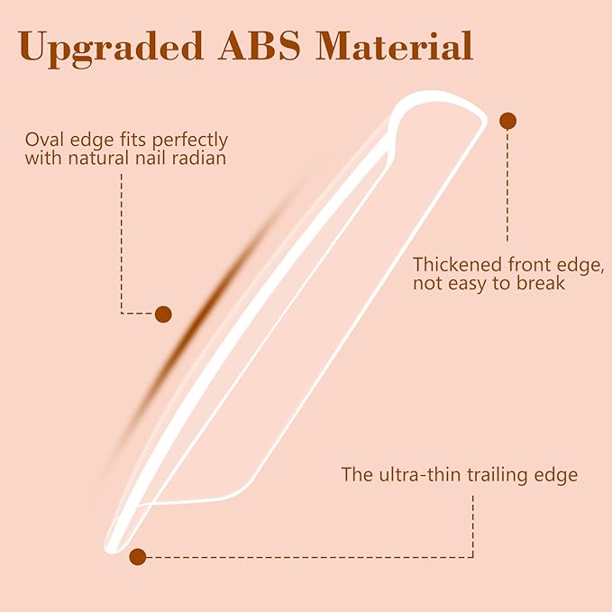 Clear Tapered Square Refill Nail Tips, XXXL Extra Long Straight Gel Acrylic Nail Tips, 200Pcs（Fixed Size No. 3.5.6.7 With Bag）Full Cover No C Curve Fake Nails Extension Tips for DIY Nail Art Salon