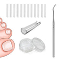 50 Pcs Ingrown Toenail Corrector Set, Toenail Correction Strips Brace Kit, Ingrown Toenails Correction Pad Recover Clips, Toenails Straightener Strips for Women Men's Nail Treatment Pedicure