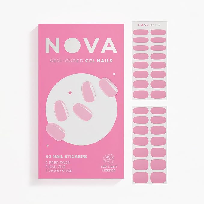 Semi Cured Gel Nail Strips (Sweetheart)