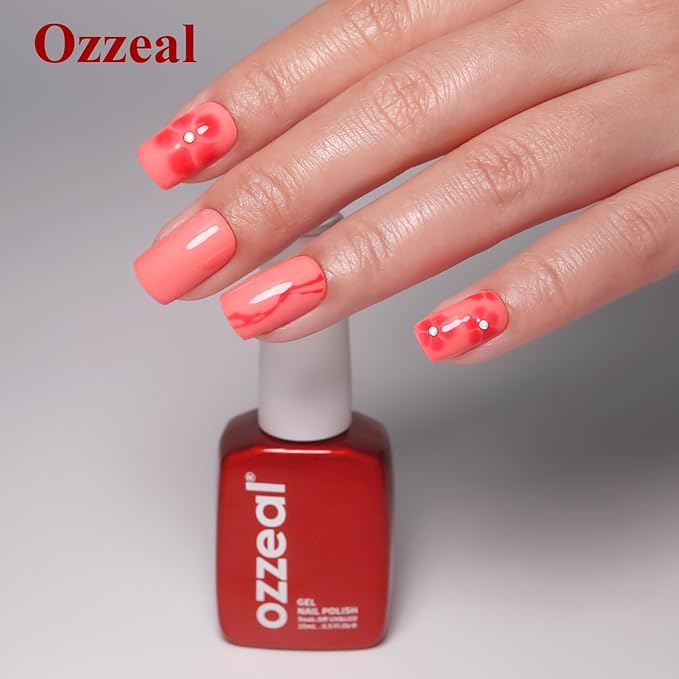Pastel Gel Polish, 0.5 Fl Oz Light Pink Gel Nail Polish Spring Summer Soak off LED UV Gel Nail Polish Art Starter Manicure Salon DIY Nail Gel Polish