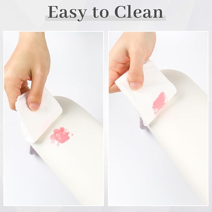 Nail Arm Rest, Professional Foldable PU Leather Nail Hand Rest with PVC Table Mat for Acrylic Nails, Soft Nail Hand Pillow Non-slip for Manicure Salon Use (higher-White)