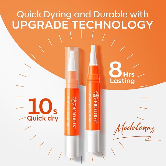modelones Nail Biting Treatment for Kids Quick Dry Nail Biting Prevention Pen Thumb Sucking Deterrent Bitter No Bite Nail Polish for Nail Care Stop Biting Nails Repair for Damaged Nails 0.48 fl oz