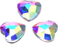 AD Beads Top Czech AB Crystal Flatback Rhinestone Nail Art Decoration Multi Shape (S18 Heart 5x6mm, 100 Pcs)