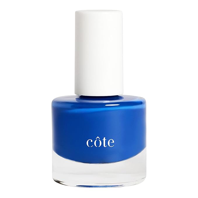 Cote Beauty’s Blue Jeans, Country Cottage Blue Nail Polish, Smooth & Creamy Finish, Classic Denim Shade, Vegan & Cruelty-Free Long Lasting Nail Polish, Made in USA, 0.27 Fl Oz