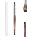 Modelones Kolinsky Sable Acrylic Nail Art Brush Red Wood Pen Nail Brushes for Extension 3D Carving Designs Professional Manicure Tool (10#)