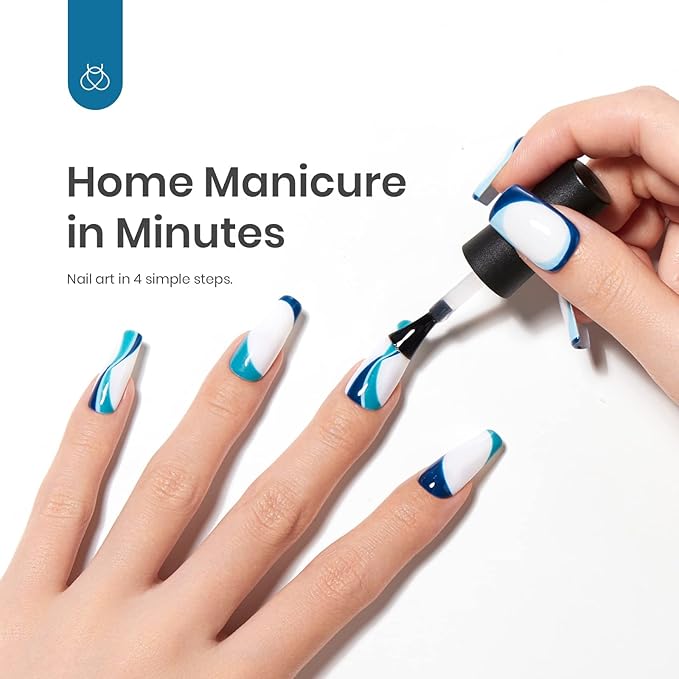 Beetles Blue Teal Gel Polish - Dark Navy Blue Colors Teal Turquoise Gel Nail Polish Jewel Tones Sparkle Nails Kit Nails Design Soak Off UV DIY Manicure Gift for Girls Women