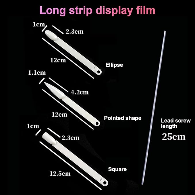 Yosoo 120 Sticks Nail Art Color Card Display Stand Spiral False Nails Practice Tools Salon Polish Show Art Color Card Spiral (Pointed)