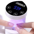 AILLSA Flash Cure Light for Gel Nails LED Mini Nail Lamp Small UV Light Nail Cure Lamp Handheld Gel Nail Dryer Portable Cordless Single Finger for Polish