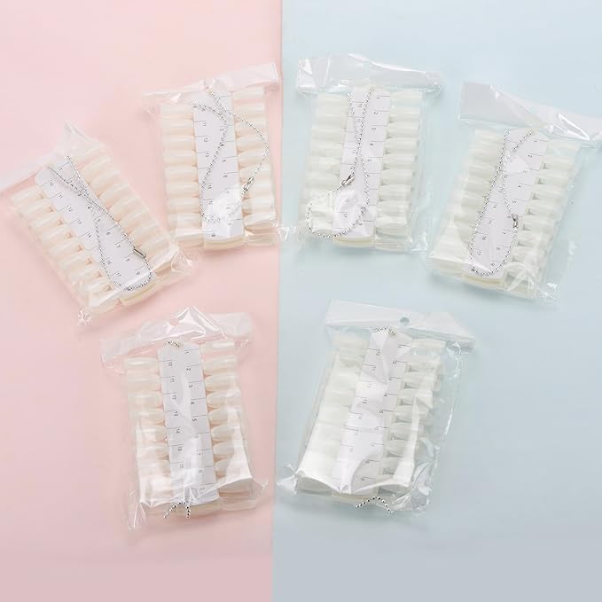 12 Sets 432 Tips Nail Color Swatch, Clear Double Layer Tips Nail Color Display Palette Paint Practice Color Chart swatches