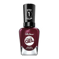 Sally Hansen Miracle Gel Salon Quality Nail Polish | Gel-Like Formula, Two-Step System, No UV Light Needed, Long Lasting | Opaque, Glossy | 479 Wine Stock | Wine Red Nail Color
