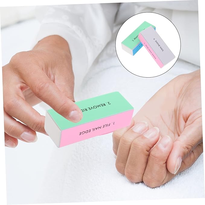 10pcs Nail Buffer Block Nail File Buffing Sanding Buffer for Home Professional Manicure Pedicure Kit