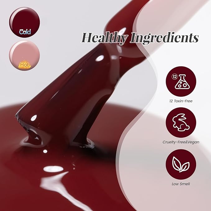 YTD Likomey Color Changing Gel Nail Polish,15ml Translucent Green To Brown Mood Temperature Change Colors Ombre Thermal Salon Home Fall Winter Manicure UV Varnish,WB07