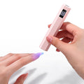 SAVILAND UV Light for Gel Nails: Flash Cure Lamp Nail Dryer with Dual Timer Setting LCD Display Screen Rechargeable Mini Gel Nail Flash Cure Lamp Nail Tech Must Haves Nail Supplies for Manicure