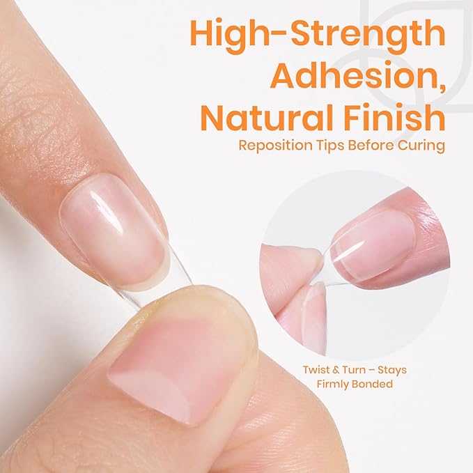 Beetles Nail Glue Gel Hands-Free, 20g Tipex Solid Nail Glue Gel for Acrylic Nails Extension, Press On Nails, 3D Nail Art, Soak off UV & LED, Beginner Friendly Long Lasting DIY Home Manicure