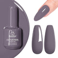 Beetles Gel Nail Polish, 1 Pcs 15ml Grayish Purple Gel Polish Stormwatch Color Gel Polish Soak Off Uv Nail Lamp Nail Art Manicure Salon DIY Gel Nail Design Decoration at Home