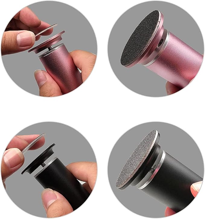 60pcs Replaceable Sandpaper Refill Discs 80 Grit for Electric Foot File Callus Remover Hard Dry Dead Skin Removal (Coarse 80 Grit)