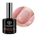 modelones Builder Nail Gel, 8-in-One Neutral Nude Pink Builder for Nail Thickening Apex Building, Rose Blush Pink Rubber Color Base LED Lamp Cured Strengthener Extend Hard Gel Polish for DIY Salon