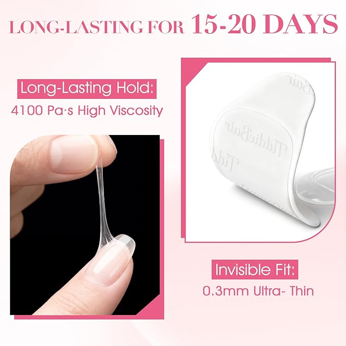 1440pcs Strong Hold Adhesive Nail Tabs for Press On Nails –60 Sheets 1440pcs 12 Sizes, 0.3mm Ultra Thin Waterproof Breathable Nail Glue Stickers, Daily Wear and Gentle Removal