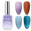 GELLEN Matte Top Coat Gel Nail Polish, 18ml Matte No Wipe Top Coat Soak Off Nail Lamp Gel, Seals in Color, Prevent Scratches or Chipping, Long Lasting DIY Home Nail Salon