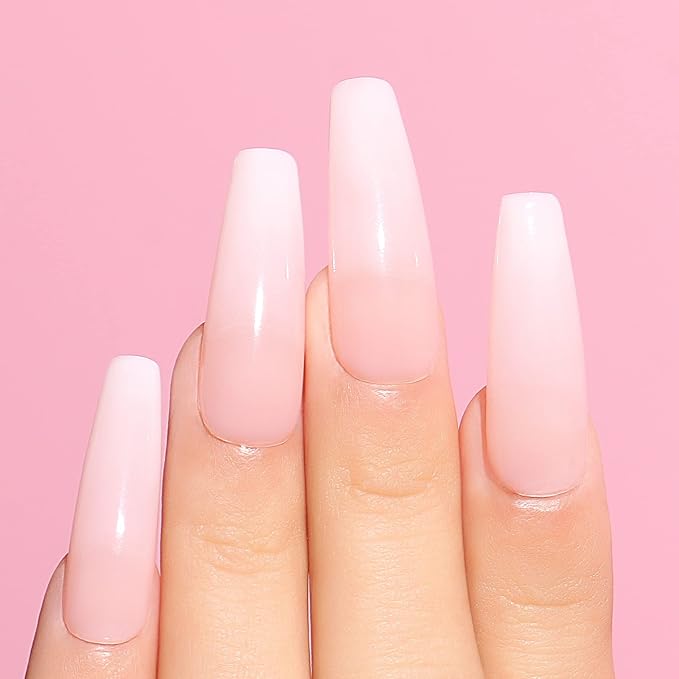 AIMEILI Hema Free Rubber Base Gel For Nails, Soak Off U V LED Clear Sheer Gel Nail Polish, 4 in 1 Nail Strengthen/Enhance/Base Coat/Color - (433) 10ml