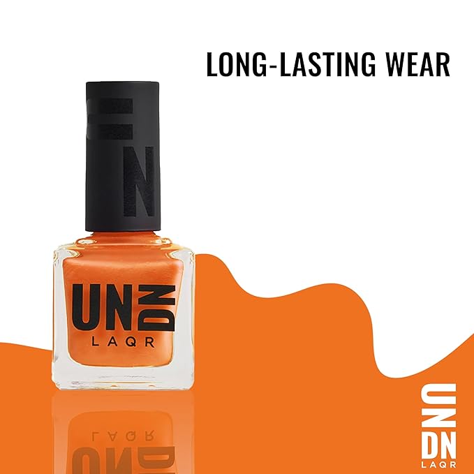 UNDN Vegan Nail Polish - Grand Rising - Warm Orange Nail Polish for Women and Men - Long Lasting, Durable Finish - Cruelty Free - 0.5 oz