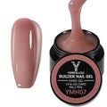 50g Builder Gel for Nails, Long-Lasting Soak-Off Nail Extension Gel for Beginners & DIY Home Salon Manicure(YMH07-Dusty Rose Nude Brown)