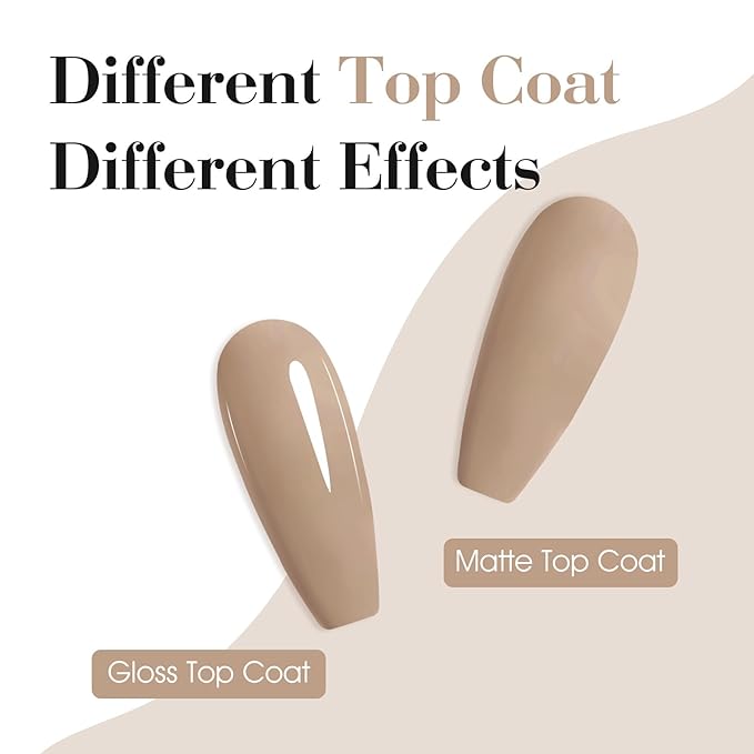 CANNI Nude Gel Nail Polish, 1Pcs Light Brown Gel Polish Nude Color Nail Polish High Gloss Soak Off U V Nail Manicure Salon DIY at Home