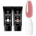 ROSALIND RosePink&White Poly Extension Gel for Nails, 2 PCS 1oz/30ml RosePink&White Poly Builder Pink for Gel Nail Extension