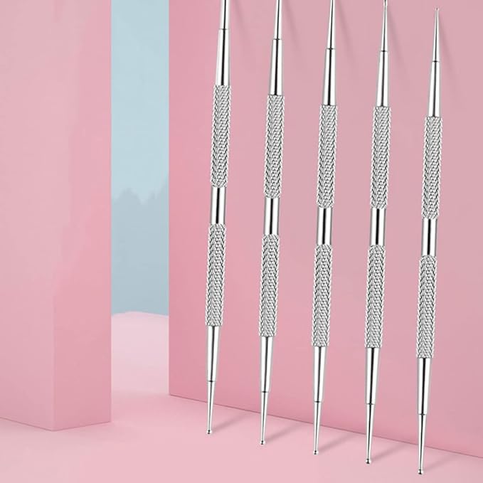 Beaupretty 5pcs Nail Dotting 2 way dotting pen nail dotting tool dotting tools set Pen Ball Embossing