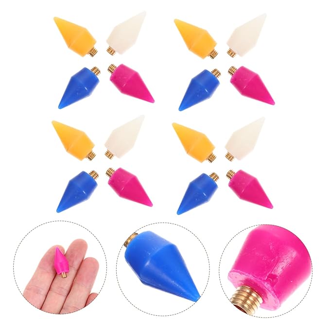 48pcs Rhinestone Picker Wax Replacement Head Tips for Nail Art Manicure Rhinestone Easy to Use for Gem Decoration and Crafting