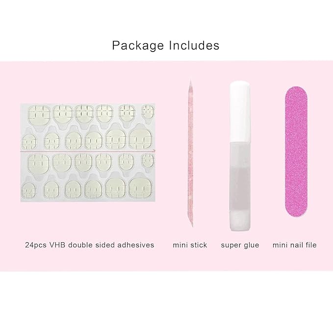Baby Pink Press On Nails - Petite Oval Short Style with Sheer Sparkle Finish, Soft Glitter Fake Nails for Everyday & Bridal Wear (Cotton Candy Shimmer & Rose Quartz Glow)