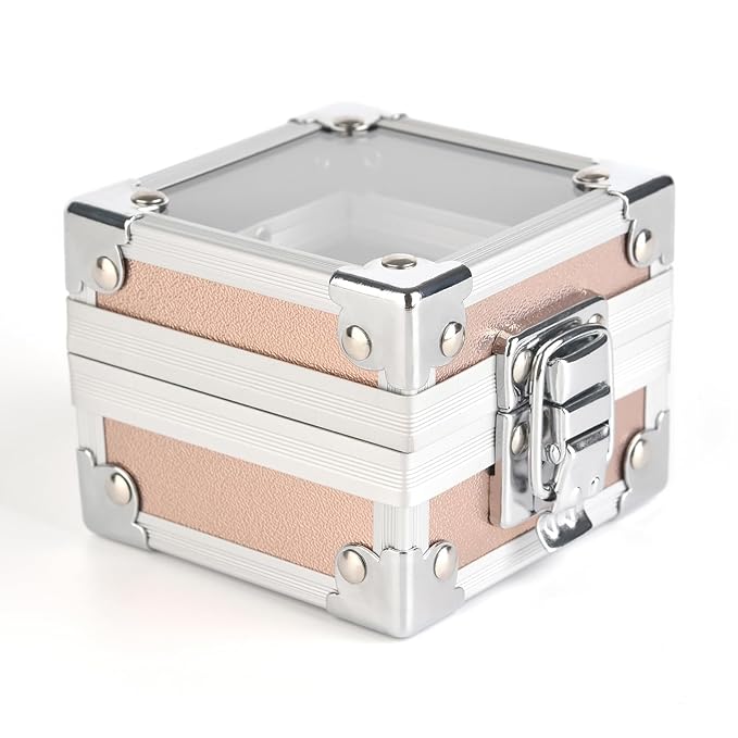 Professional 25 Holes Nail Drill Bits Box Container Nail Drill Grinding Bit Holder Nail Polish Head Storage Box Nail Tools Organizers Container Display Storage Box Manicure Tool (Aurora)