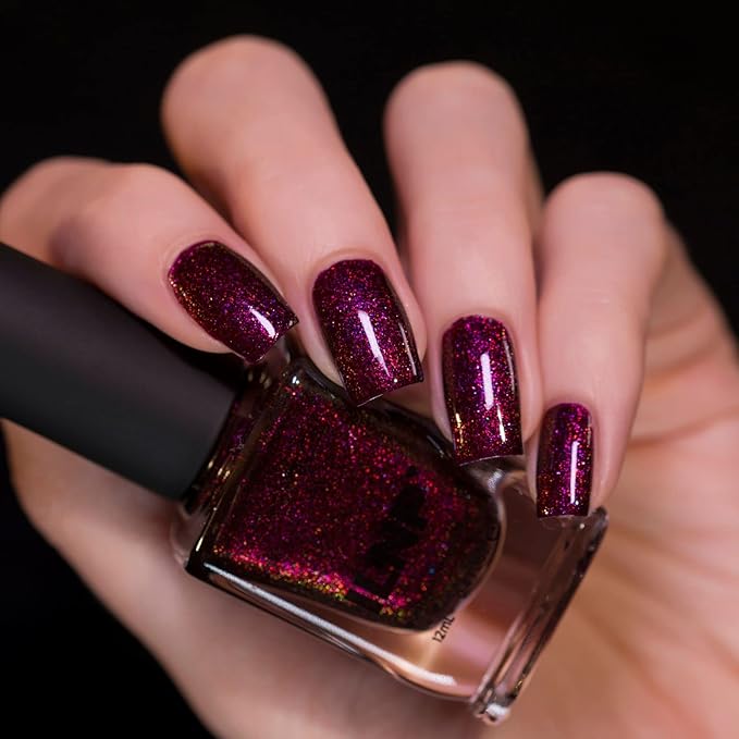 ILNP Dakota - Blackened Berry Shimmer Nail Polish