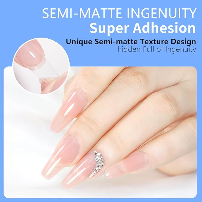 Coffin Nail Tips Press on Nails, Fake Nails for DIY Home Nail Art, Long Full Cover Acrylic Nail Tips 600Pcs, Semi - Matte Finish for Salons & Gifts - Viywicz