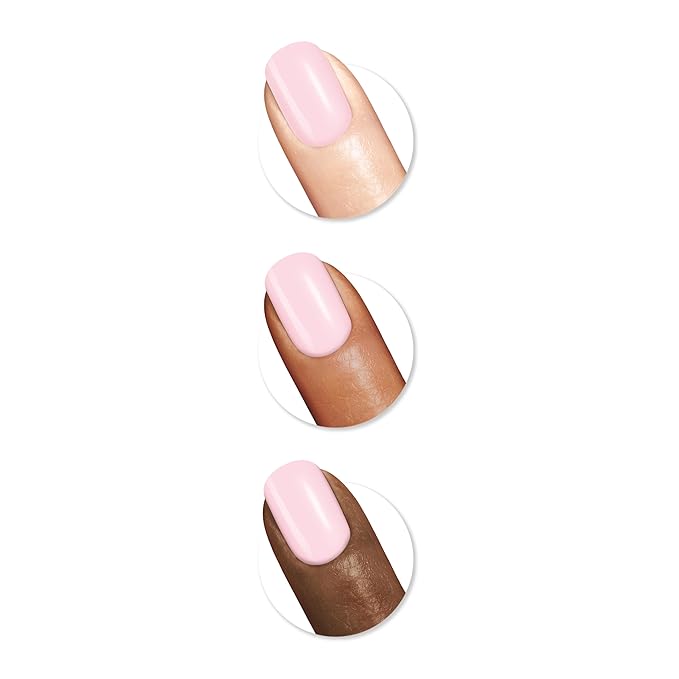 Sally Hansen Color Therapy Nail Polish | Biotin, Argan Oil, Long Lasting, Healthy Nails, Nail Strengenther, Sheer| 537 Tulle Much| Ivory Pink Nail Color