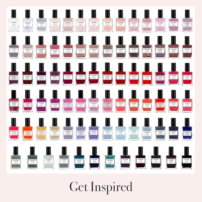 Nailberry L'Oxygéné Oxygenated Nail Lacquer | Almond | Off-White Light Beige Opaque Nail Polish | UV Protected Long-Wear Nail Polish | 12-Free | Vegan | Certified Halal | Cruelty & Gluten Free | 15 ml