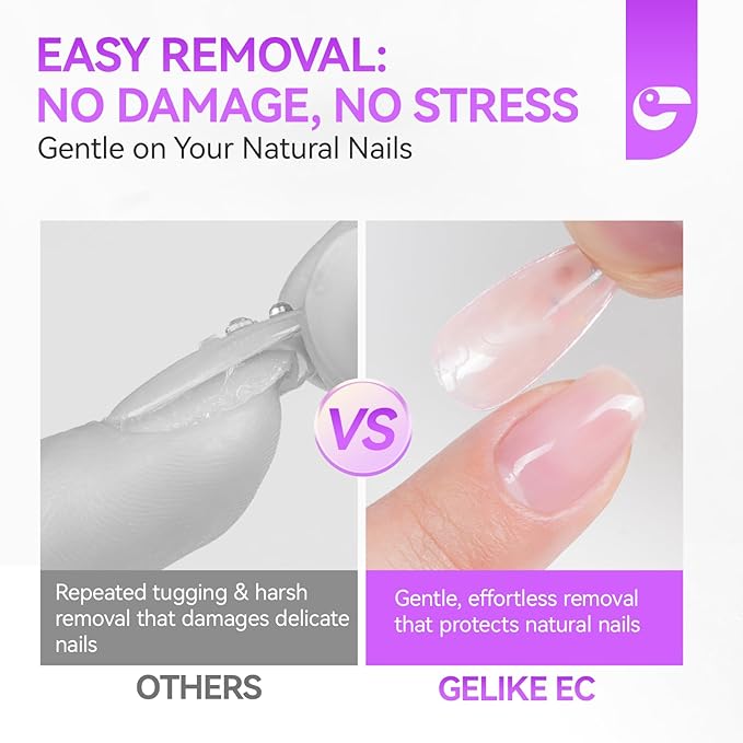 Nail Glue Tips Strong Adhesive: 12 pcs Gelike EC Super Strong for Acrylic Nails - Long Lasting Nail Glue for Press Ons - for Art Slaon Home 2g/pcs