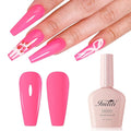 Imtiti 10ml Fuchsia Gel Nail Polish Long Lasting Soak Off UV Led Summer Gel Polish Salon DIY at Home Gift for Women 1Pcs