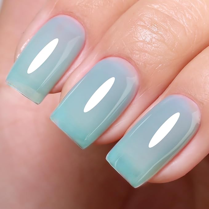 Imtiti Brown Jelly Gel Nail Polish, Sheer Translucent UV Gel Polish for Nail Art Soak off UV Led 10ML