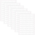 TIESOME 600 PCS False Tip Double Sided Adhesive Tapes, White Pre-Cut Nail Display Strips Press on Adhesive Tabs Nail Art Glue Stickers for Nails Art Holder Nails Display Book