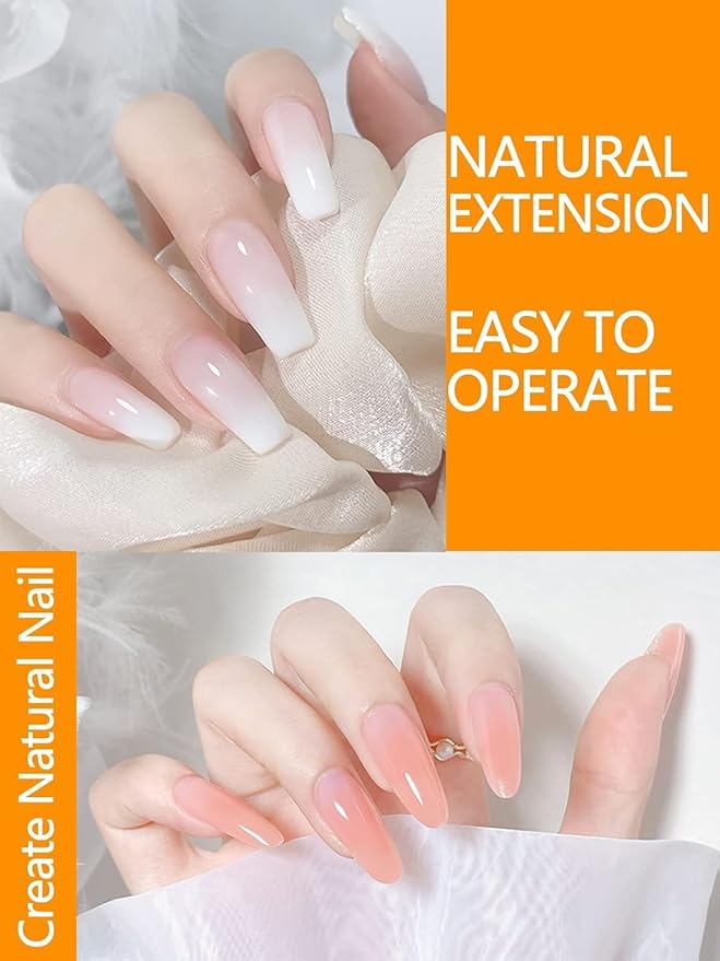 Yokilly Nail Forms for Acrylic, Polygel Tips Guide, Builder Gel - 100PCS Roll With Numbers Marked for Salon Former Stickers, Nail Art DIY
