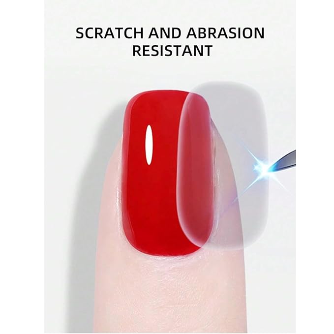 Xeijayi -15ml Gel Top Coat Set - Glass Shine & Rubber Top - Soak-Off UV/LED - High-Gloss Finish, Strengthening, Quick Cure, Long-Lasting, Chip-Resistant - Professional & DIY Manicure (2, Transparent)