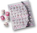 Pink Nail Stickers 5D 3D Embossed Kawaii Japanese Nail Art Sticker Decals for Women Girls Kids DIY Self Adhesive Nail Stickers Cute Pink Nail Decoration for Manicure Design