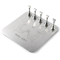 TADOPRO Nail Stand for Press Ons, Nail Holder for Painting Nails, Press on Nail Stand for Nail Art with Magnetic Metal Base Nail Art Supplies Home DIY & Salon Use(sliver02)
